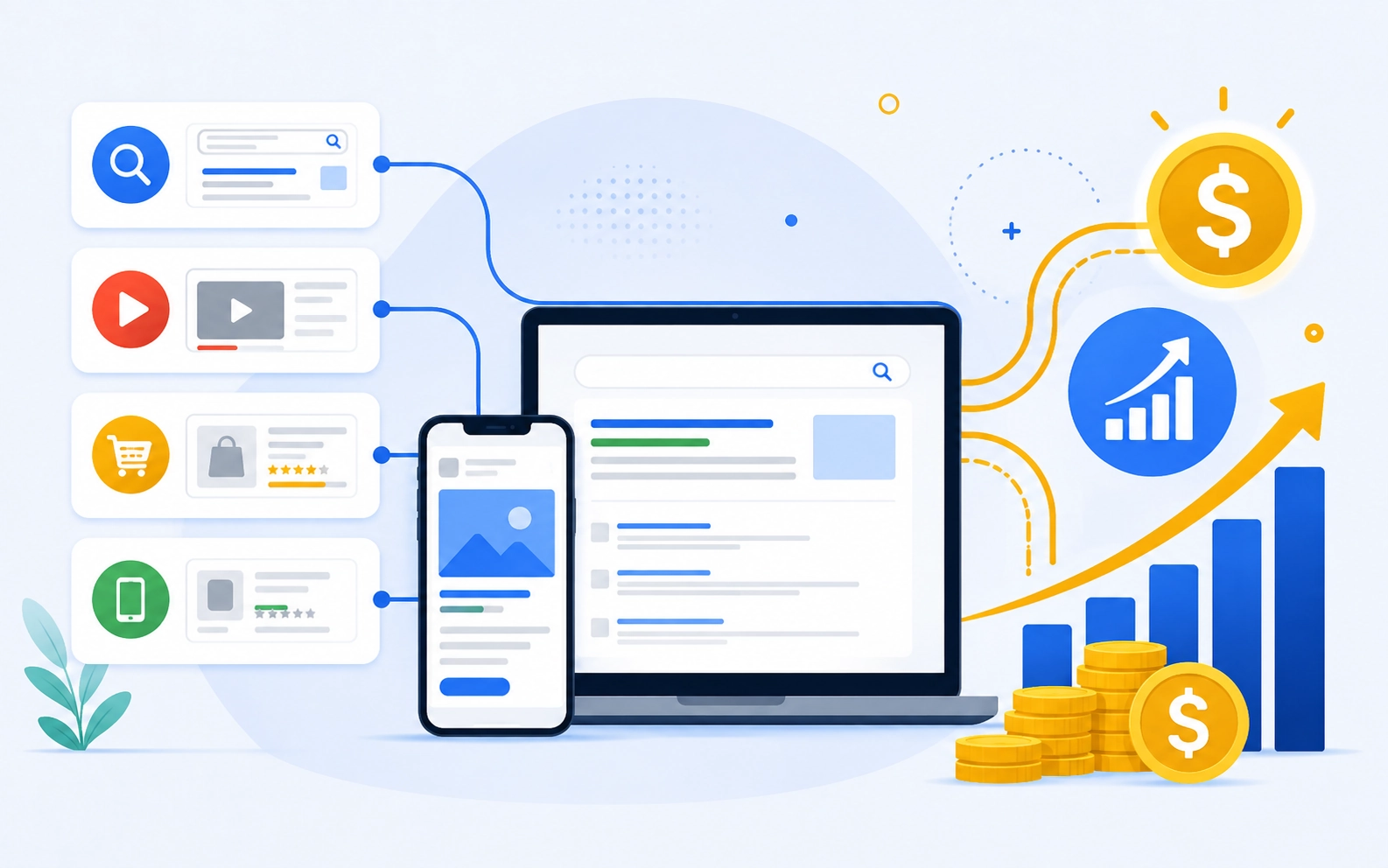 Google Ads types driving business growth and ROI
