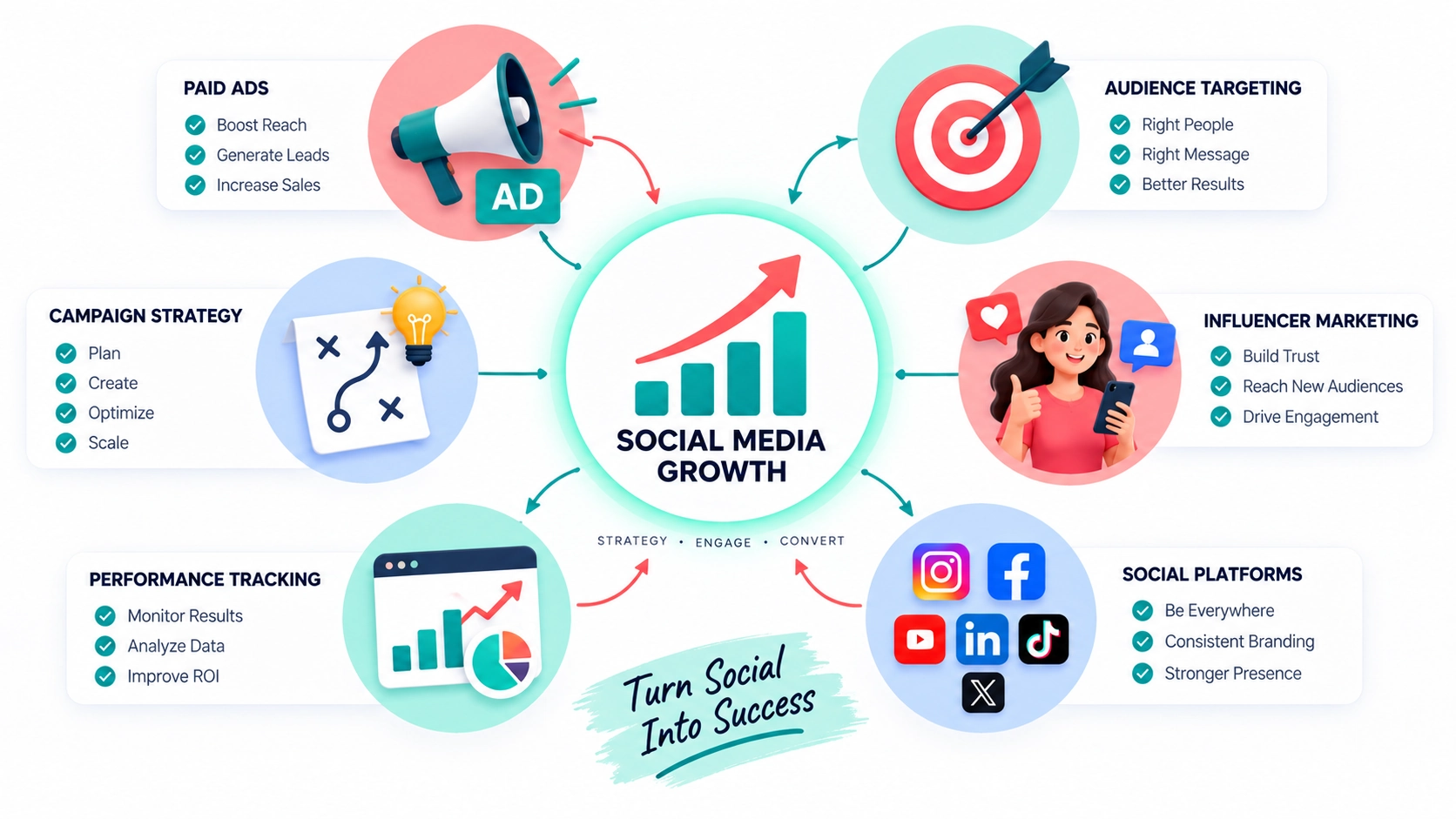 social media marketing paid ads targeting influencer strategy